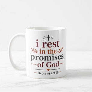 Mug Je me repose dans la Parole inspirante de Dieu Cit