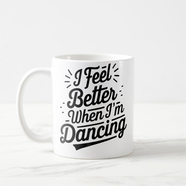 Mug Je me sens mieux quand je danse Dancing Love Line  (Gauche)