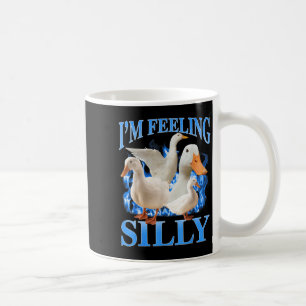 Mug Je Me Sens Silly Funny Goose Meme Bootleg Vintage
