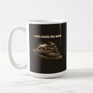 Mug Je me soucie autant, paresseux