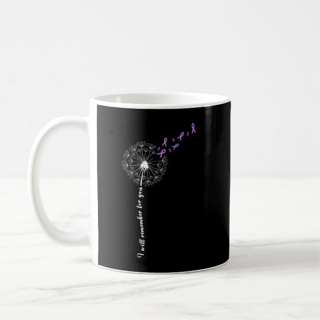 Mug Je Me Souviendrai De Vous Dandelion Alzheimer Awar (Gauche)