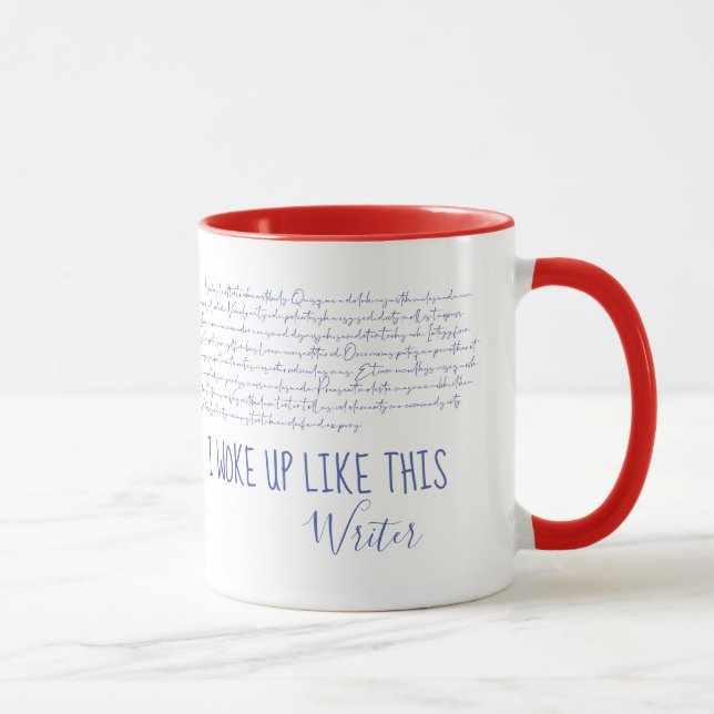 Mug Je Me Suis Réveillé Comme Ce Mème Drôle Écrivain S (Droite)