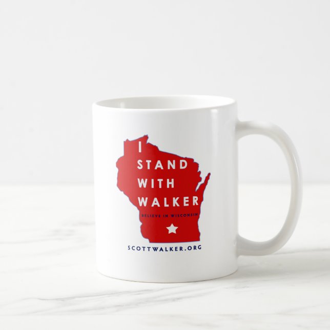 Mug Je me tiens avec le marcheur de Scott (Droite)