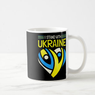 Mug Je me tiens avec l'Ukraine Je me tiens pour la pai