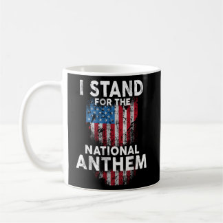 Mug Je me tiens pour l'hymne national