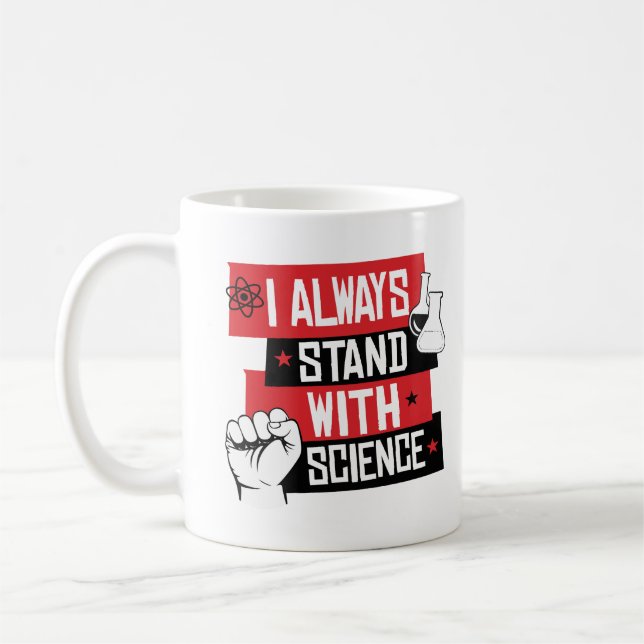 Mug Je me tiens toujours à la science (Gauche)