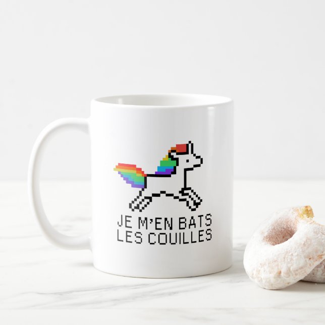 Mug Je m'en bats les couilles (Avec donut)