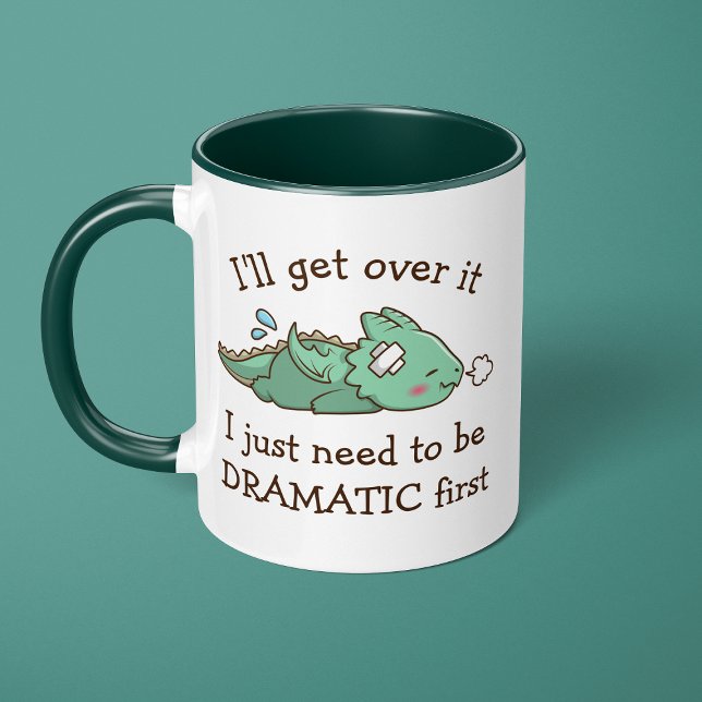 Mug Je M'en Remettrai Drame Mignon Drôle Bébé Dragon (Créateur téléchargé)
