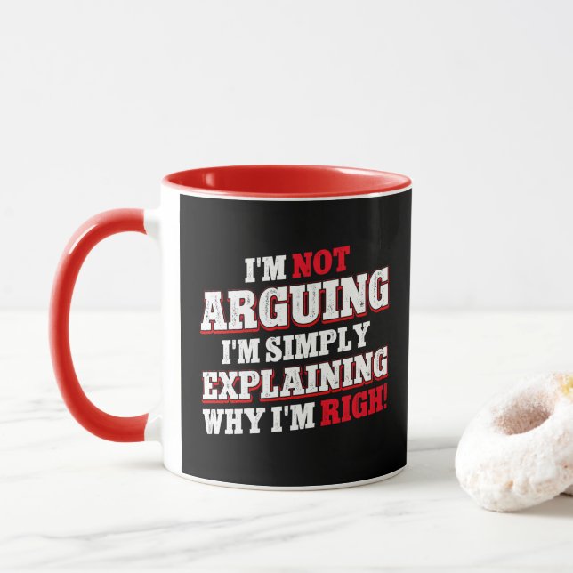 Mug Je n'affirme pas que j'explique juste pourquoi j'a (Avec donut)