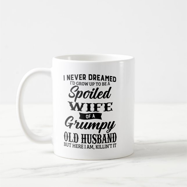 Mug Je n'ai jamais rêvé que je deviendrais un chéri (Gauche)
