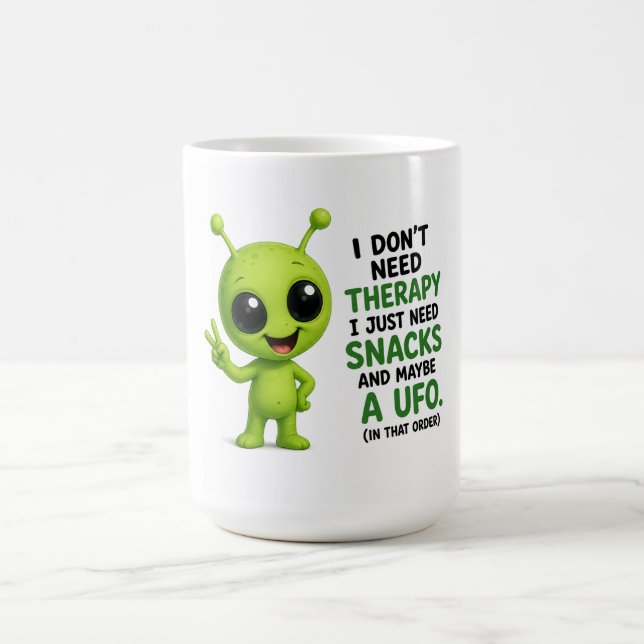 Mug Je n'ai pas besoin de thérapie, j'ai besoin de sna (Centre)