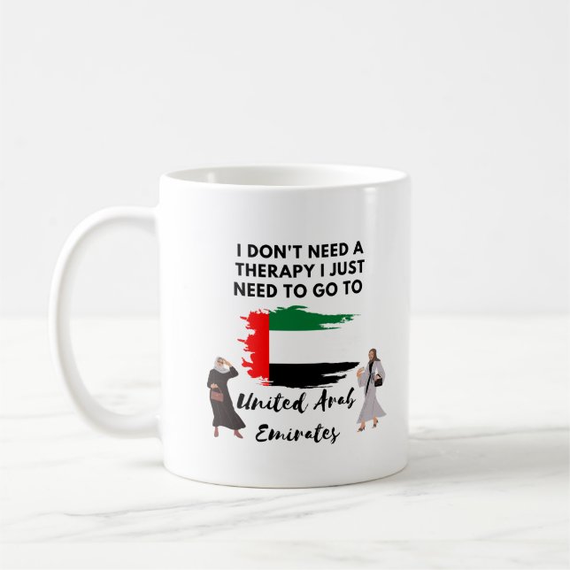 Mug Je n'ai pas besoin de thérapie, je dois juste alle (Gauche)