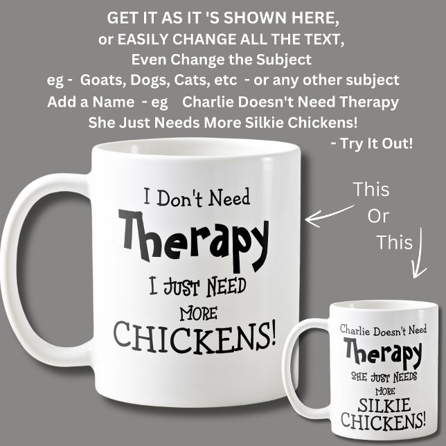 Mug Je n'ai pas besoin de thérapie juste besoin de plu (Créateur téléchargé)