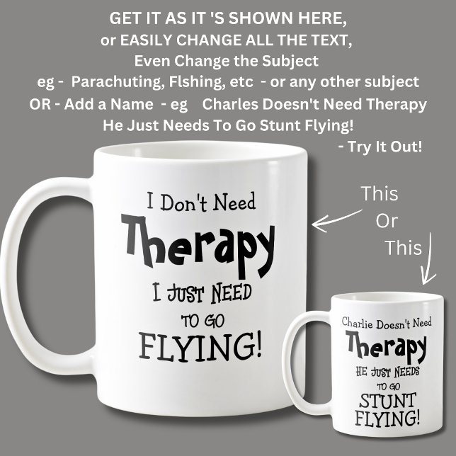 Mug Je n'ai pas besoin de thérapie juste pour aller vo (Créateur téléchargé)