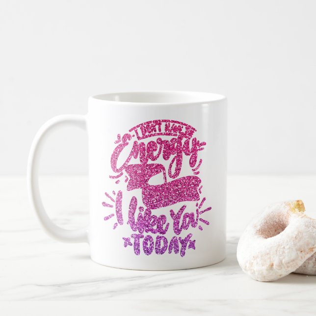 MUG JE N'AI PAS L'ÉNERGIE POUR PRÉTENDRE QUE JE T'AIME (Avec donut)