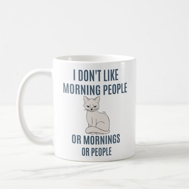 Mug Je n'aime pas le café du matin (Gauche)