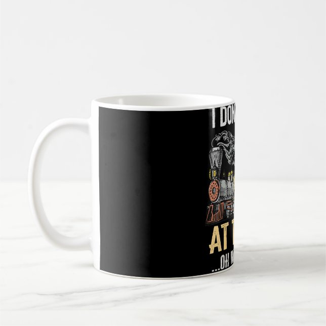 Mug Je n'arrête pas toujours de regarder les trains Oh (Gauche)