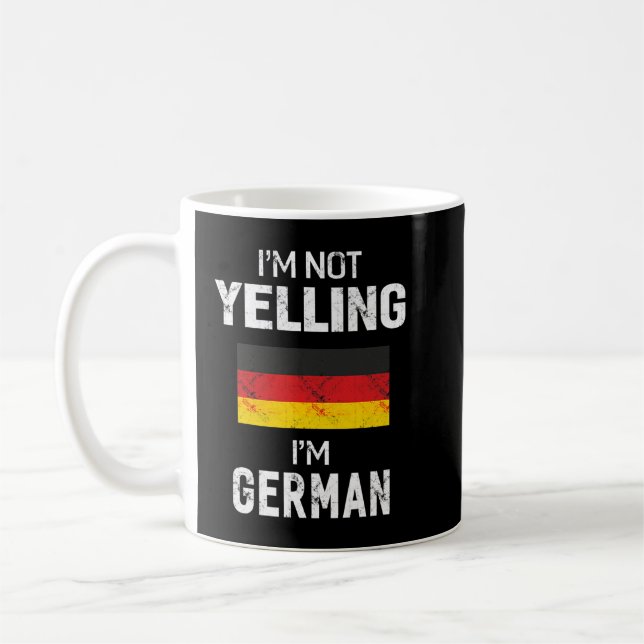 Mug Je ne hurle pas Je suis Allemand T-Shirt Hommes Fe (Gauche)