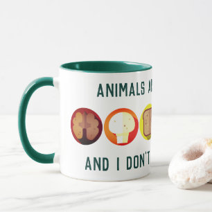 Mug Je ne mange pas mes amis - celui de végétalien