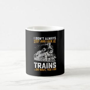 Mug Je ne m'arrête pas toujours pour regarder les trai