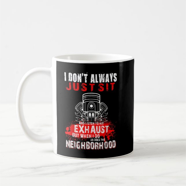 Mug Je ne me contente pas toujours d'être assis et d'é (Gauche)