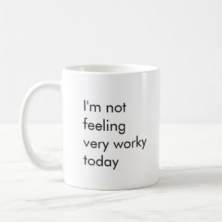 Mug Je ne me sens pas très bien aujourd'hui