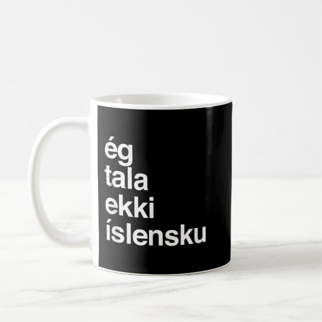 Mug Je ne parle pas islandais (Gauche)