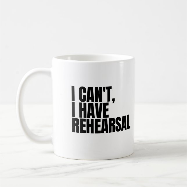 Mug Je ne peux pas avoir de répétition (Gauche)