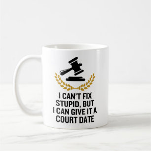 Mug Je ne peux pas réparer stupide, mais je peux lui d