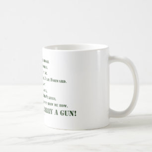Mug Je ne porterai pas un pistolet