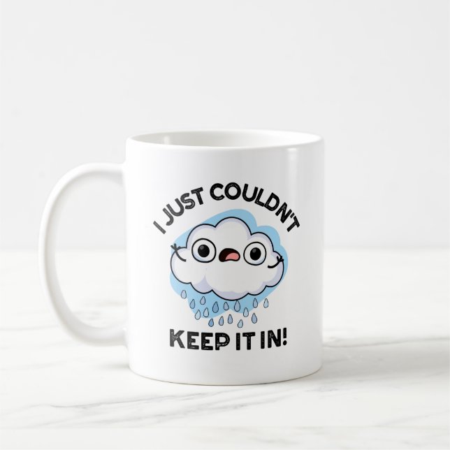 Mug Je ne pouvais pas le garder dans un jeu de nuages  (Gauche)