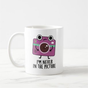 Mug Je ne suis jamais dans la photo amusant jeu de cam