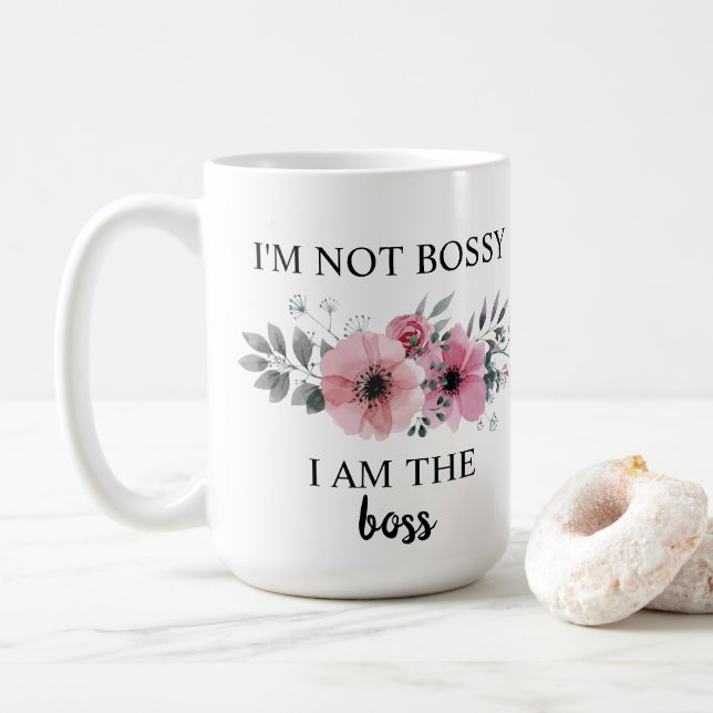 Mug Je ne suis pas autoritaire, je suis le patron (Avec donut)