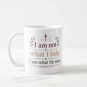 Mug Je ne suis pas ce que je cache, je suis ce qu'il v