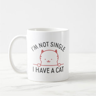 Mug Je ne suis pas célibataire j'ai un chat