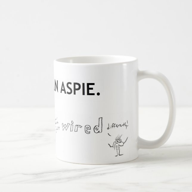 Mug Je ne suis pas étrange, je suis juste câblé (Droite)