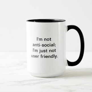 Mug Je ne suis pas facile à utiliser