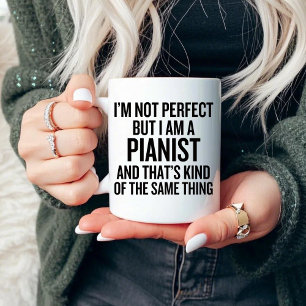 Mug Je ne suis pas parfait mais je suis un pianiste