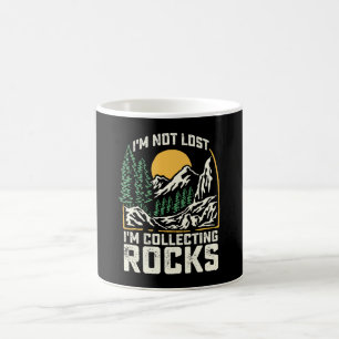 Mug Je ne suis pas perdu, je collectionne des roches
