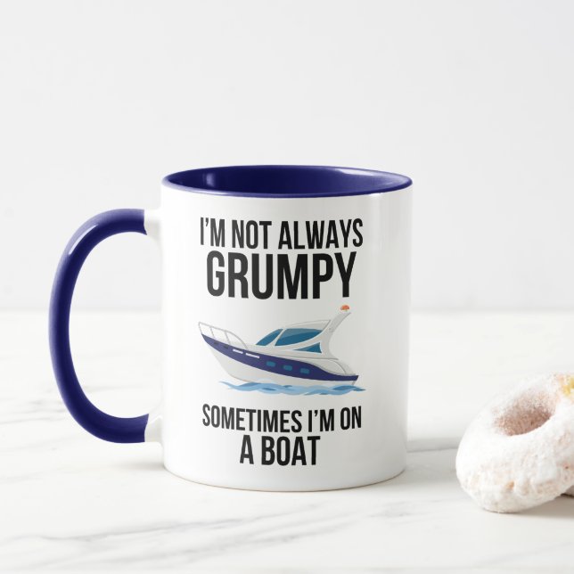 Mug Je ne suis pas toujours grincheux Parfois je suis  (Avec donut)