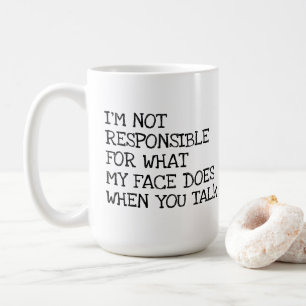 Mug Je ne suis pas typographie offensive drôle