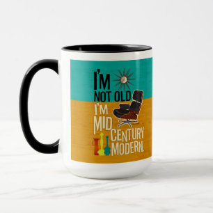 Mug Je ne suis pas vieux Je suis au milieu du siècle m