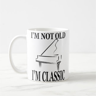 Mug JE NE SUIS PAS VIEUX JE SUIS CLASSIQUE Piano  Prof