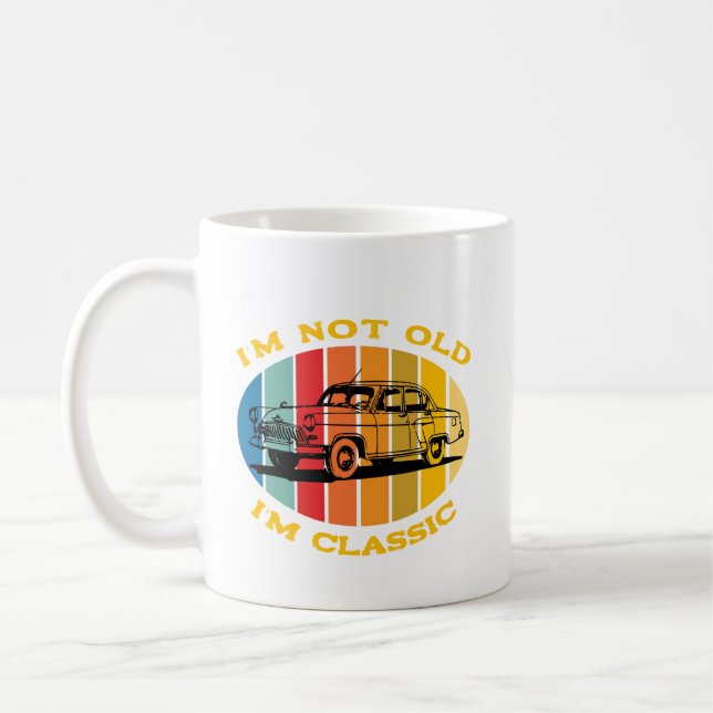 Mug Je ne suis pas vieux Je suis classique Voiture Pap (Gauche)
