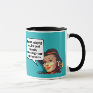 Mug Je ne te juge pas... Retro Woman