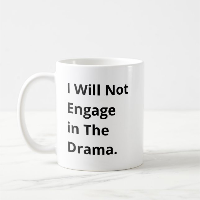 Mug Je ne vais pas me lancer dans une citation amusant (Gauche)
