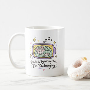 Mug Je ne vous ignore pas, je me recharge Mignon endor