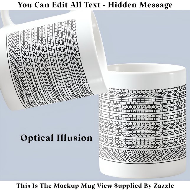 Mug Je N'Étais Pas Kung Fu Combattre Le Message Caché  (Créateur téléchargé)