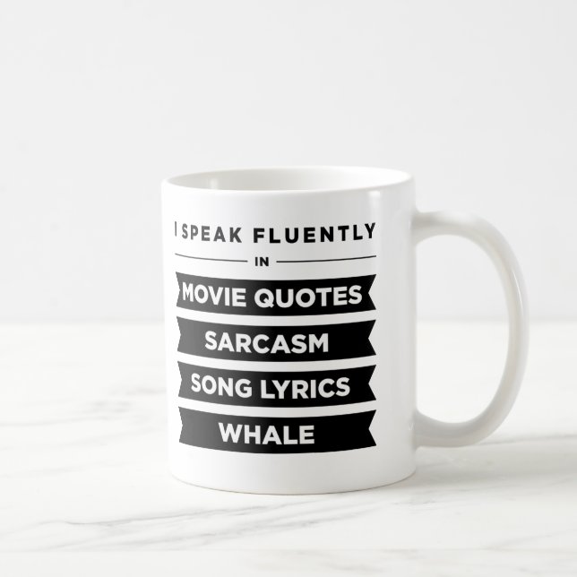 Mug Je parle couramment dedans (Droite)