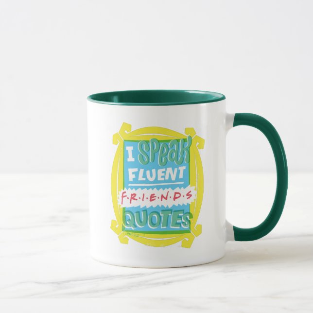Mug Je parle couramment les citations FRIENDS™ - Peeph (Droite)